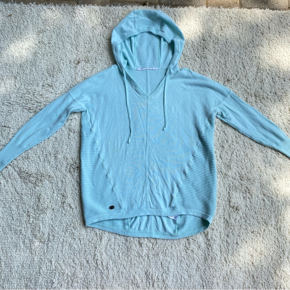 ATHLETA Womens Hoodie Sweatshirt in light blue